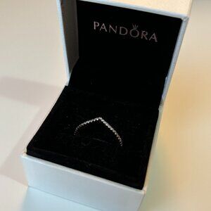 Pandora Sparking Wishbone Ring